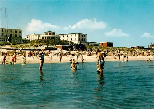 AK / Ansichtskarte  Wangerooge_Wangeroog_Nordseebad Am Badestrand