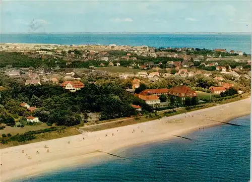 AK / Ansichtskarte  Wyk__Foehr Suedstrand Fliegeraufnahme