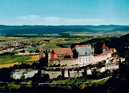 AK / Ansichtskarte  Coburg Fliegeraufnahme mit Veste Coburg