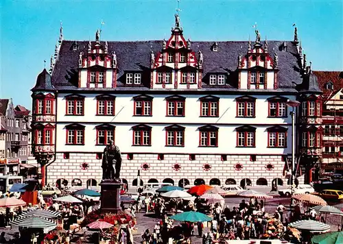 AK / Ansichtskarte  Coburg Stadthaus Marktplatz