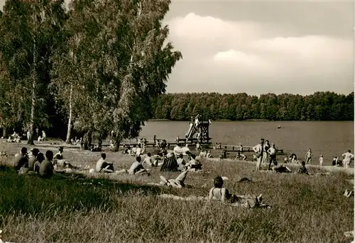 AK / Ansichtskarte  Flecken_Zechlin_Rheinsberg Strandbad am Grossen Zechliner See