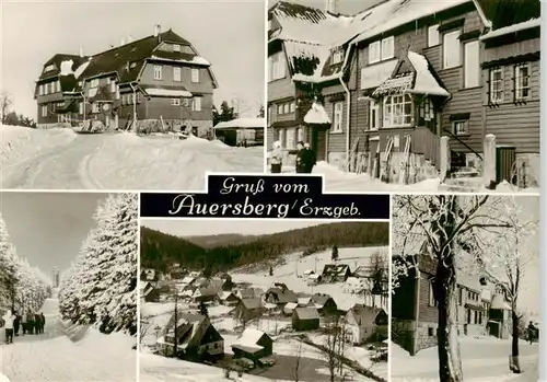 AK / Ansichtskarte  Auersberg_1020m_Wildenthal_Erzgebirge Teilansichten Panorama