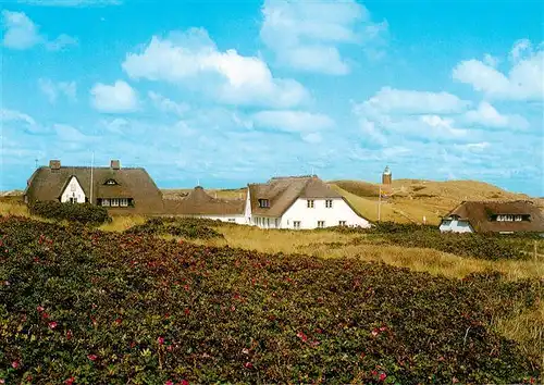 AK / Ansichtskarte  Kampen__Sylt Haus Kliffende mit Blick zum Duenenleuchtfeuer