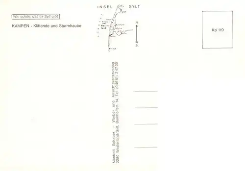 AK / Ansichtskarte  Kampen__Sylt Kliffende und Sturmhaube