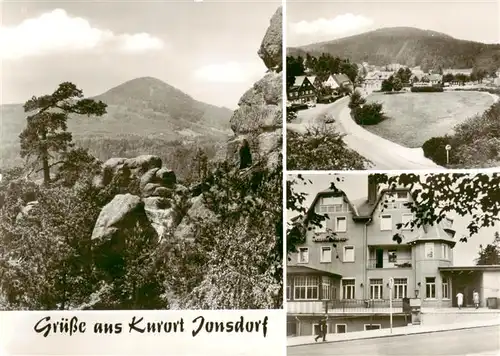 AK / Ansichtskarte 73906160 Jonsdorf_Saechsische_Schweiz Blick zur Lausche Buchberg Kurhaus