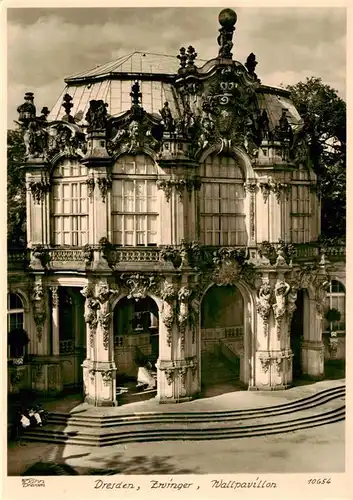 AK / Ansichtskarte 73906196 Foto_Hahn_Nr. Nr. 10654 Dresden Zwinger Wallpavillon 