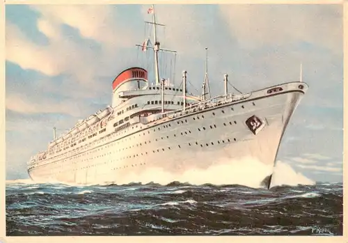 AK / Ansichtskarte  Dampfer_Oceanliner ITALIA Motonove AVGVSTVS Genova