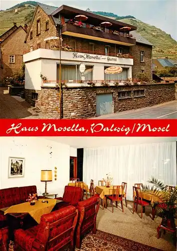 AK / Ansichtskarte  Valwig_Mosel Haus Mosella Gastraum