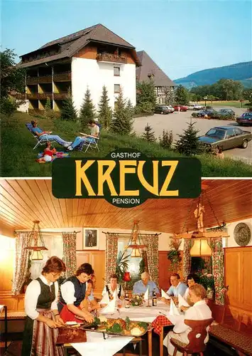 AK / Ansichtskarte  Glottertal_Schwarzwald Gasthof Kreuz Gastraum