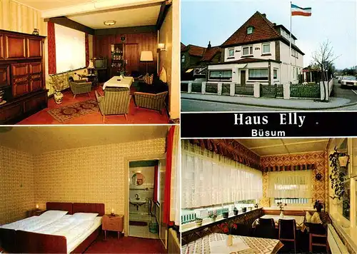 AK / Ansichtskarte 73906245 Buesum_Nordseebad Haus Elly Gaestezimmer Gastraeume