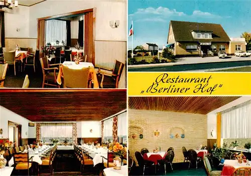 AK / Ansichtskarte 73906246 Heide_Holstein Restaurant Berliner Hof Gastraeume