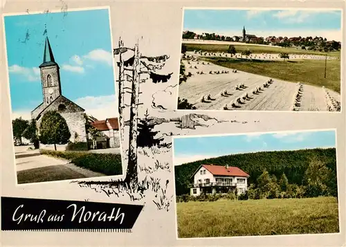 AK / Ansichtskarte  Norath Haus Marienau Kirche Panorama