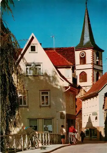 AK / Ansichtskarte  Reichelsheim_Odenwald Ortspartie mit Kirche