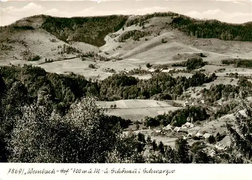 AK / Ansichtskarte 73906319 Wembach_Schwarzwald Pension Hirtenbrunnen Landschaftspanorama