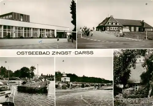 AK / Ansichtskarte  Zingst_Ostseebad FDGB-Erholungsheim Claus Stoertebeker Kurhaus Hafen Strand Heimathaus Museum