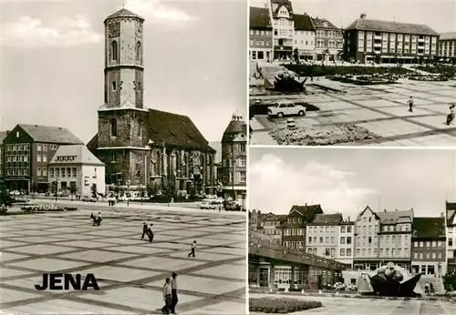 AK / Ansichtskarte  Jena__Thueringen Platz der Kosmonauten Stadtkirche Platz der Kosmonauten