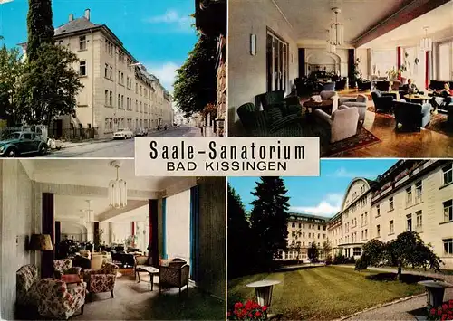 AK / Ansichtskarte  Bad_Kissingen Saale Sanatorium Gastraeume Park