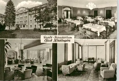 AK / Ansichtskarte  Bad_Kissingen Saale Sanatorium Bad Kissingen Gastraeume