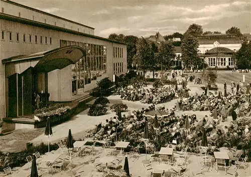 AK / Ansichtskarte  Bad_Salzuflen Konzertplatz der Konzerthalle mit Kurhausblick