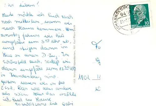 AK / Ansichtskarte 73906427 Johanngeorgenstadt Jugendherberge Ernst Schneller Postamt mit Postschule Unterjugel Teilansicht