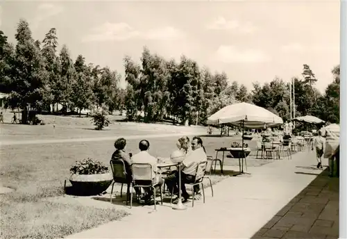 AK / Ansichtskarte  Klink_Waren FDGB Urlaubersiedlung Voelkerfreundschaft Terrasse am Klubhaus