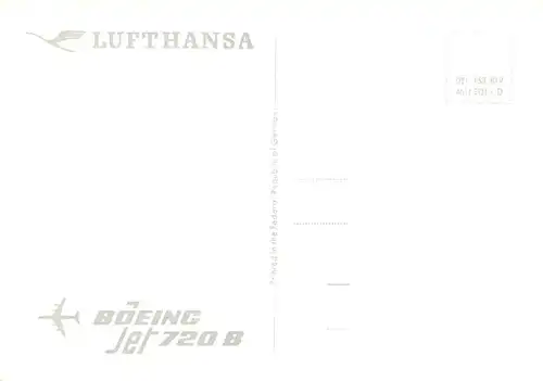 AK / Ansichtskarte  Flugzeuge_Zivil Lufthansa Boeing Jet 720 B