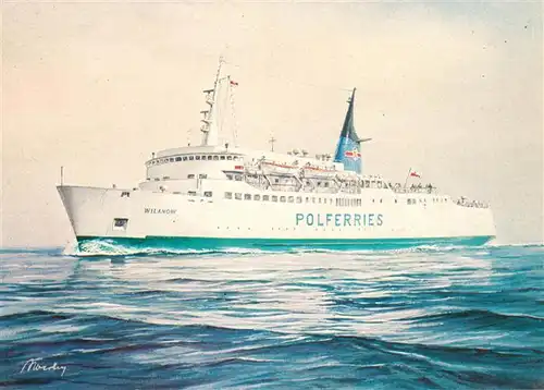 AK / Ansichtskarte 73906471 Faehre Wilanow Polferries