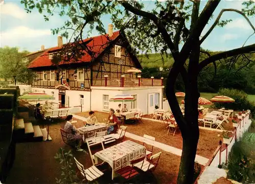 AK / Ansichtskarte  Bad_Driburg Gast- und Pensionshaus Terrasse