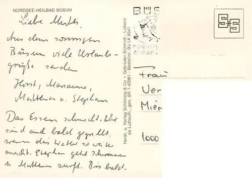 AK / Ansichtskarte  Buesum_Nordseebad Fliegeraufnahme