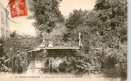 AK / Ansichtskarte  La_Ferte-Gaucher_77_Seine-et-Marne Passerelle sur les bords du Morin