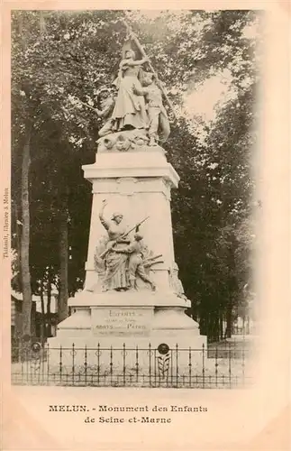 AK / Ansichtskarte  Melun_77_Seine-et-Marne Monument ds Enfants de Seine et Marne