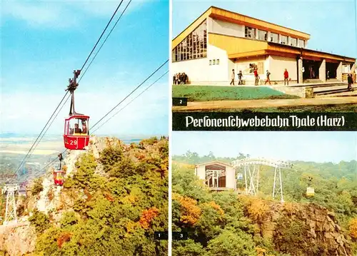 AK / Ansichtskarte  Seilbahn_Cable-Car_Telepherique Thale Harz Kr. Quedlinburg 