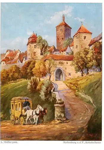 AK / Ansichtskarte  Moessler_Ludwig_Moessler_Ludwig Rothenburg o.d.T. Kobolzellertor