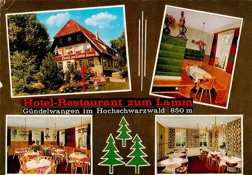 AK / Ansichtskarte 73906702 Guendelwangen Hotel Restaurant zum Lamm Gastraeume