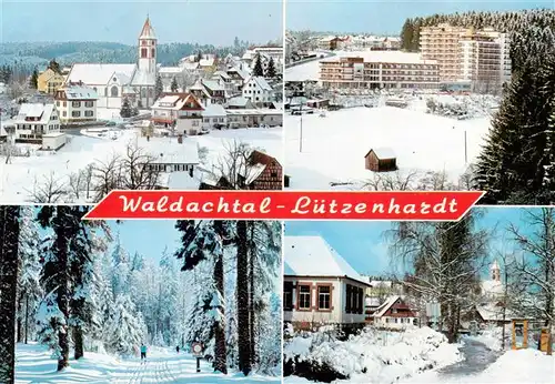 AK / Ansichtskarte 73906703 Luetzenhardt_Waldachtal_BW Ortsansicht Panorama Winteridyll