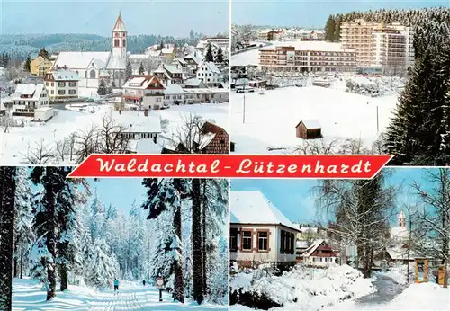 AK / Ansichtskarte  Luetzenhardt_Waldachtal_BW Ortsansicht Panorama Winteridyll