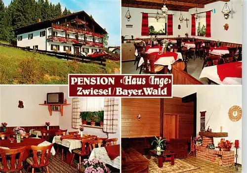 AK / Ansichtskarte 73906708 Zwiesel__Niederbayern Pension Haus Inge Gastraeume