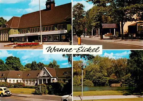 AK / Ansichtskarte  Wanne-Eickel Bahnhof Sol und Thermalbad Saalbau Stadtgarten