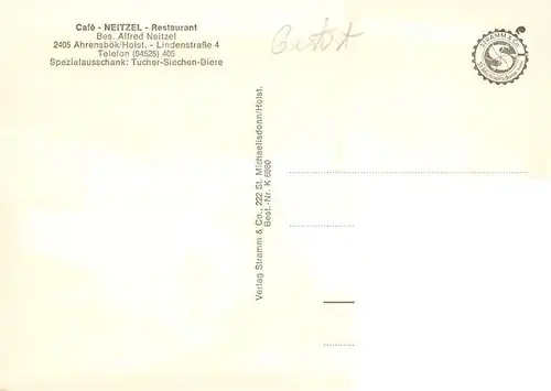 AK / Ansichtskarte  Ahrensboek_Ostholstein Cafe Neitzel Terrassen