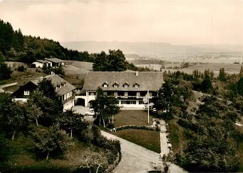 AK / Ansichtskarte  Isny_Allgaeu Berghotel Jaegerhof Panorama