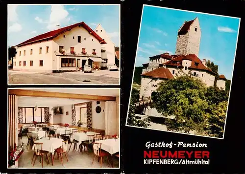 AK / Ansichtskarte 73906785 Kipfenberg_Altmuehltal Gasthof Pension Neumeyer Gaststube Schloss