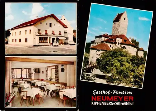 AK / Ansichtskarte  Kipfenberg_Altmuehltal Gasthof Pension Neumeyer Gaststube Schloss