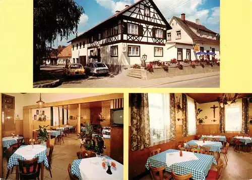 AK / Ansichtskarte  Buehl_Offenburg Gasthaus Pension Krone Gastraeume