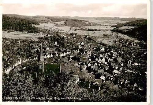 AK / Ansichtskarte 73906812 Biedenkopf_Lahn Lahnpartie Blick vom Schlossberg