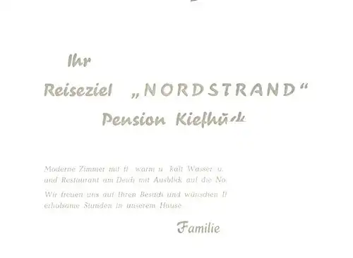 AK / Ansichtskarte  Norderhafen Pension Kiefhuck Nordstrand