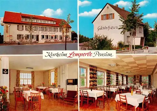 AK / Ansichtskarte 73906828 Bad_Rappenau Kurheim Pension Lemperle Gastraum Gaestehaus