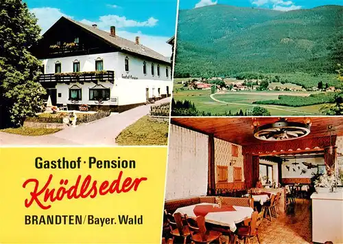 AK / Ansichtskarte  Brandten Gasthof Pension Knoedlseder Gastraum Panorama