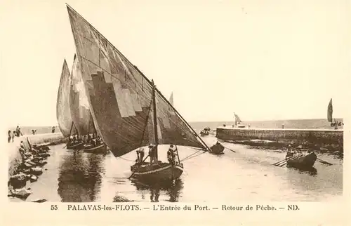 AK / Ansichtskarte  Palavas-les-Flots_34 Entree du Port Retour de Peche