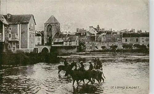 AK / Ansichtskarte  Moret-sur-Loing_77_Seine-et-Marne Le Loing a Moret