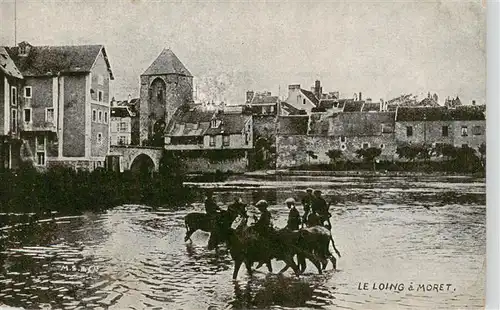 AK / Ansichtskarte  Moret-sur-Loing_77_Seine-et-Marne Le Loing a Moret